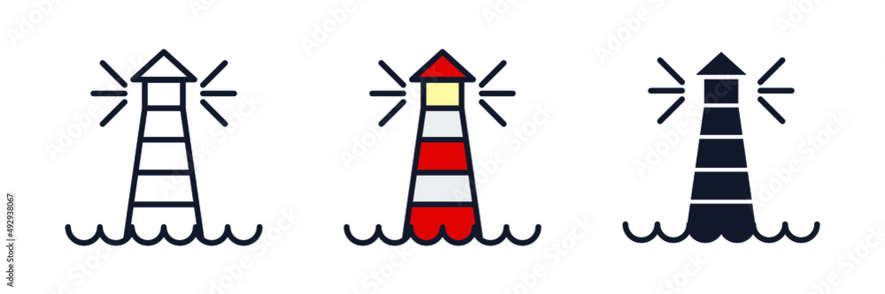 lighthouse icon symbol template for graphic and web design collection logo vector illustration lighthouse icon symbol template for graphic and web design collection logo vector illustration
