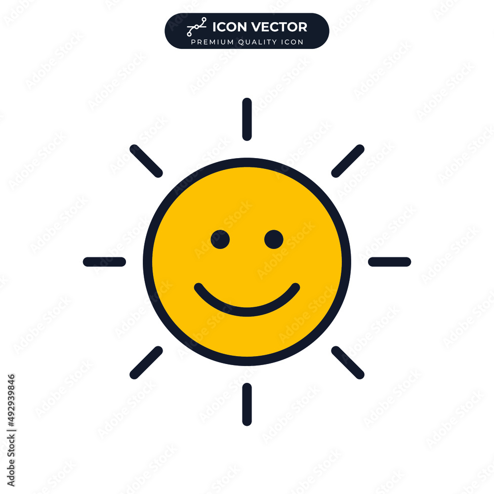 Brightness sun icon symbol template for graphic and web design collection logo vector illustration Brightness sun icon symbol template for graphic and web design collection logo vector illustration