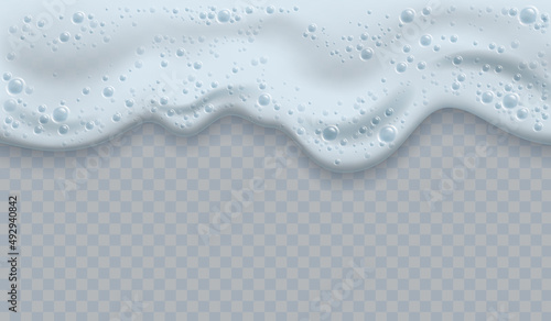 White Realistic Foam Concept