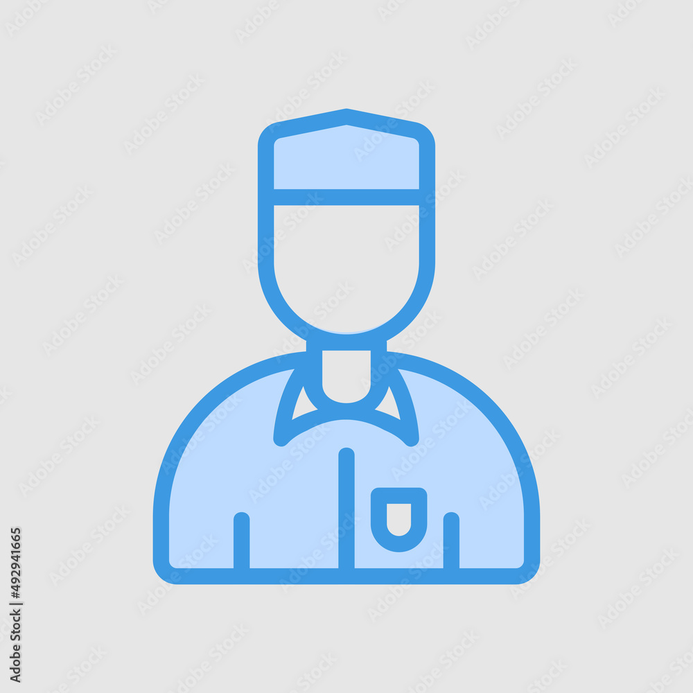 Muslim icon in blue style about ramadan, use for website mobile app presentation Muslim icon in blue style about ramadan, use for website mobile app presentation