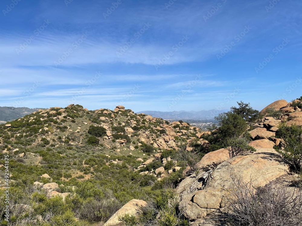 rocks and sky