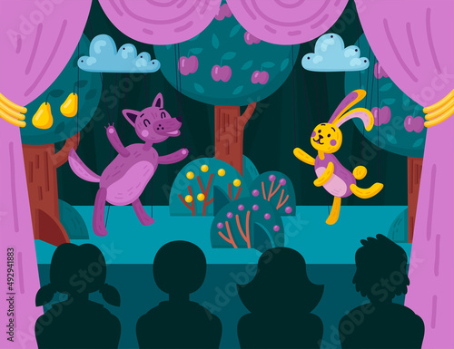 Puppet Theater Stage Composition
