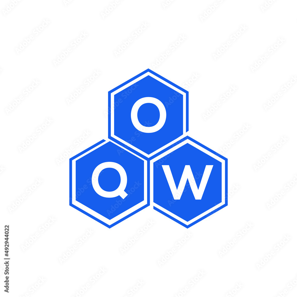 OQW letter logo design on black background. OQW creative initials letter logo concept. OQW letter design. OQW letter logo design on black background. OQW creative initials letter logo concept. OQW letter design.