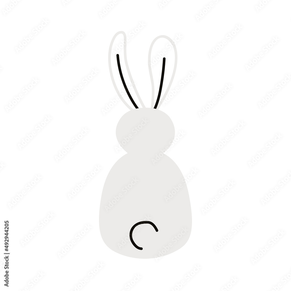 cute rabbit white back cute rabbit white back