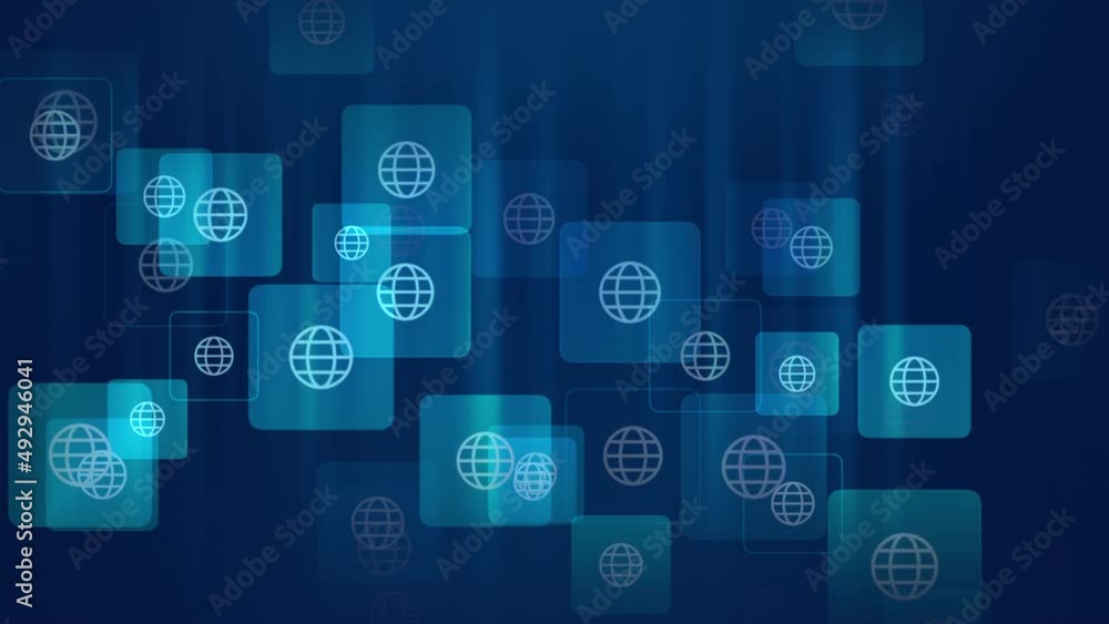 Globe map icons on network background, abstract social, business and corporate style background Globe map icons on network background, abstract social, business and corporate style background