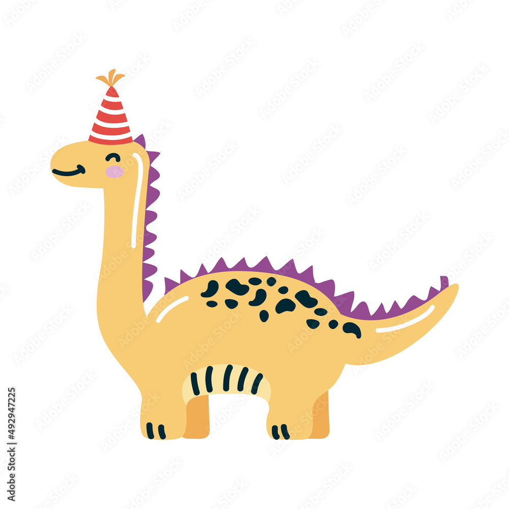brontosaurus with birthday hat brontosaurus with birthday hat