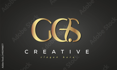 GGS creative luxury logo design photo