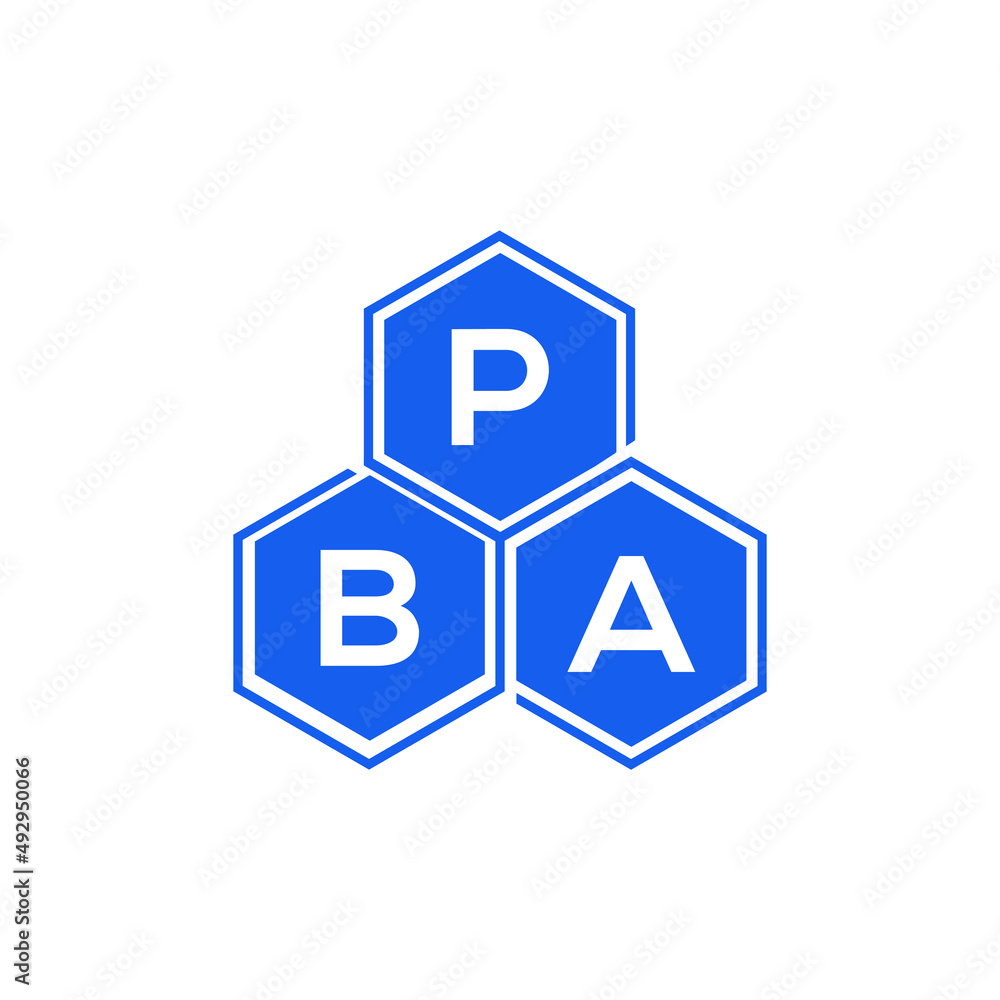 PBA letter logo design on black background. PBA  creative initials letter logo concept. PBA letter design.