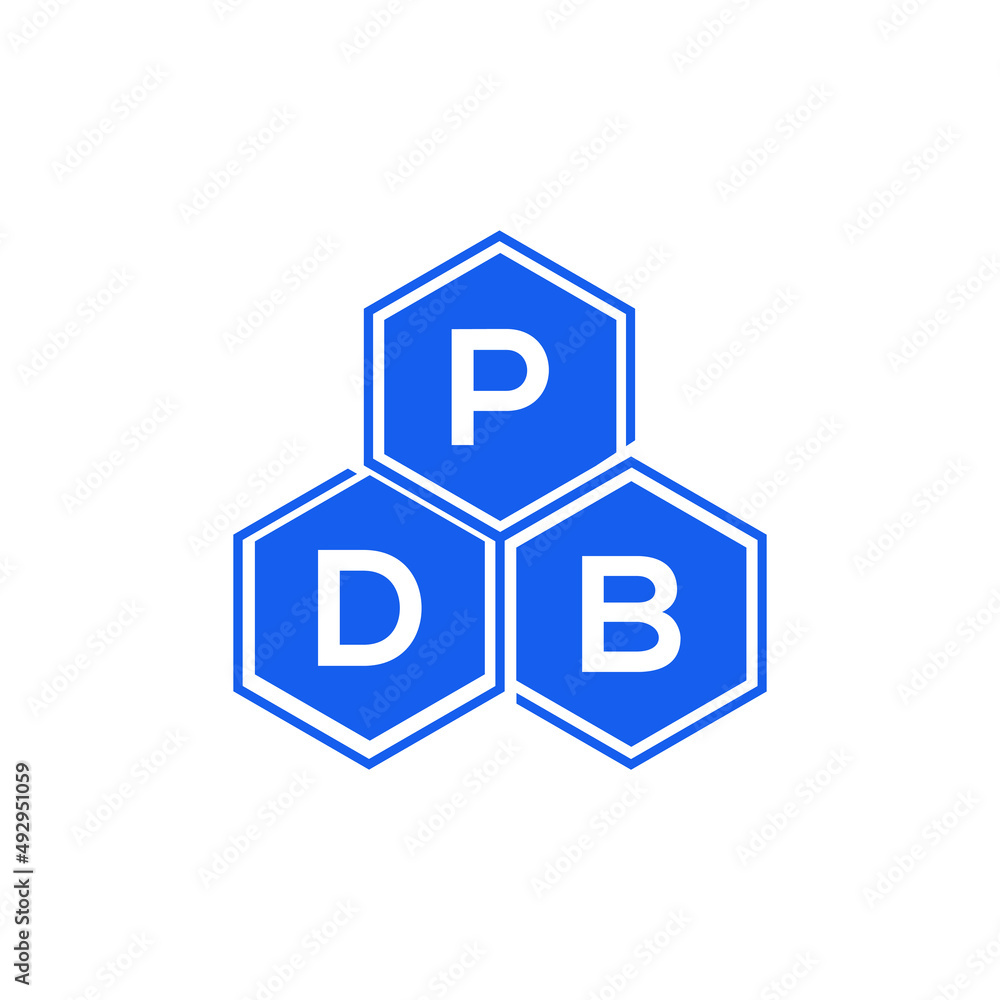 PDB letter logo design on White background. PDB creative initials letter logo concept. PDB letter design. PDB letter logo design on White background. PDB creative initials letter logo concept. PDB letter design.