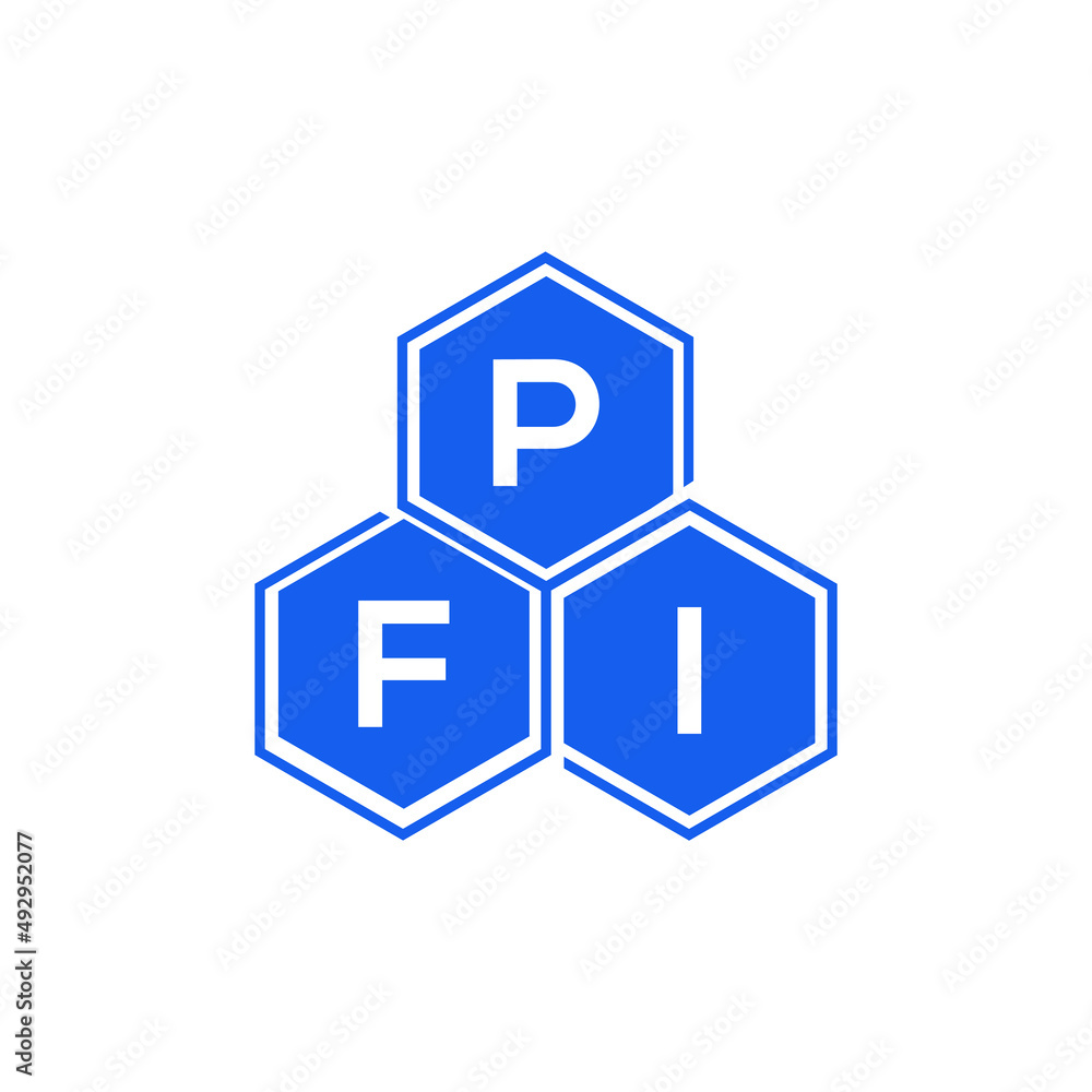 PFI letter logo design on White background. PFI creative initials letter logo concept. PFI letter design. PFI letter logo design on White background. PFI creative initials letter logo concept. PFI letter design.