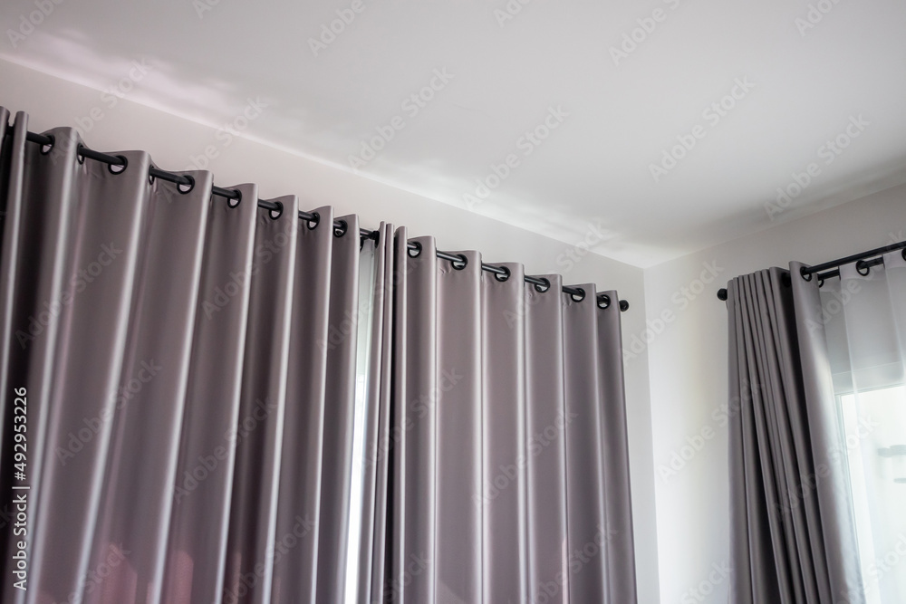Curtain window interior decoration in living room Curtain window interior decoration in living room