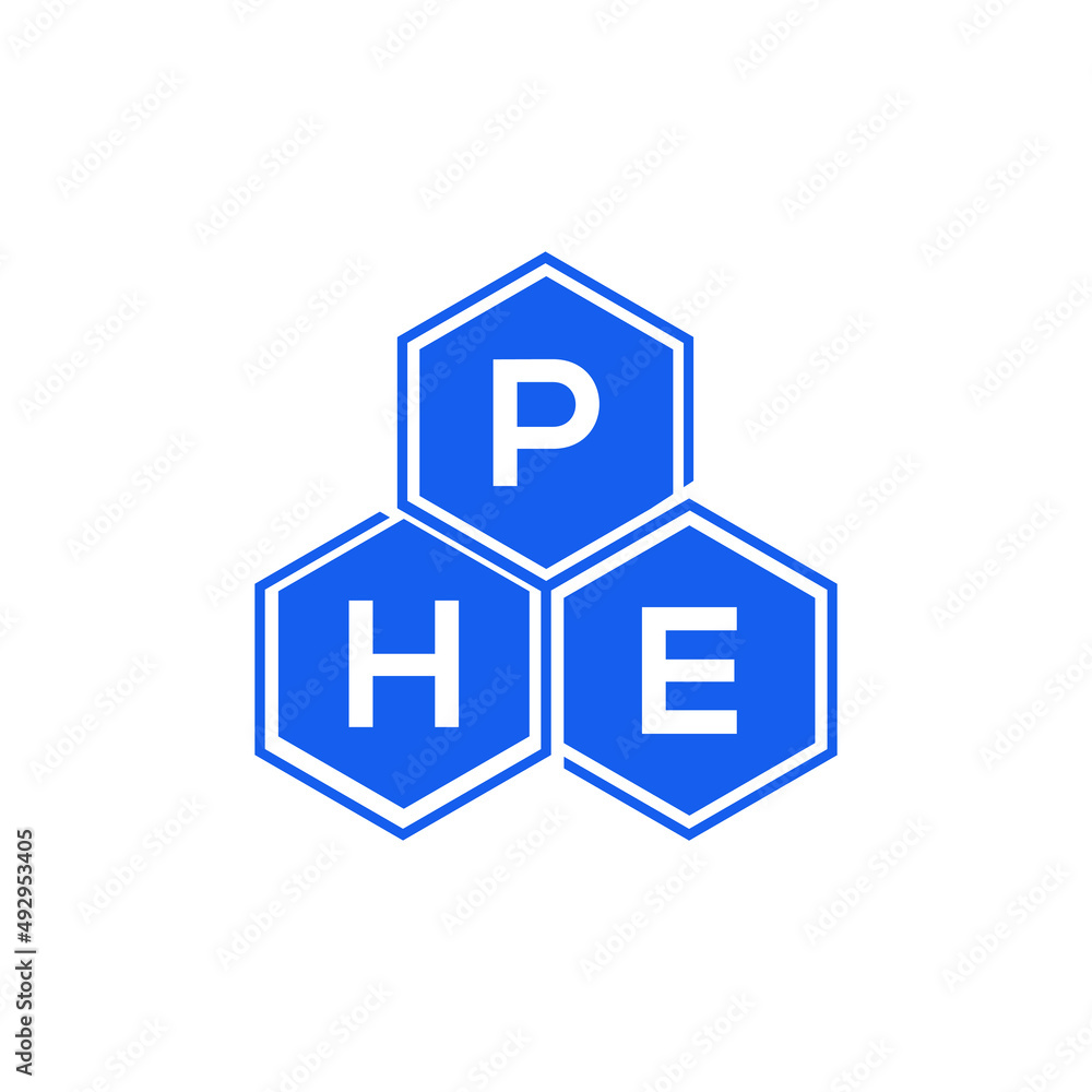 PHE letter logo design on White background. PHE creative initials letter logo concept. PHE letter design. PHE letter logo design on White background. PHE creative initials letter logo concept. PHE letter design.