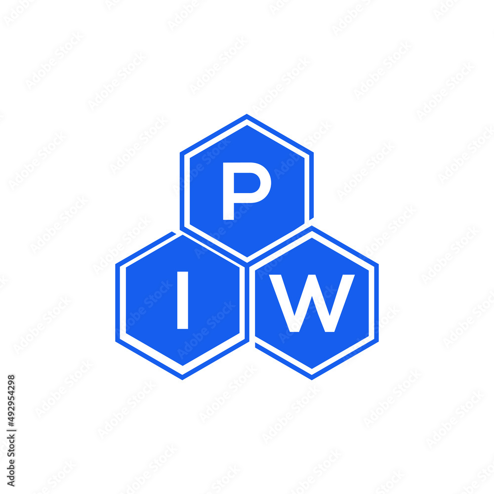 PIW letter logo design on White background. PIW creative initials letter logo concept. PIW letter design. PIW letter logo design on White background. PIW creative initials letter logo concept. PIW letter design.