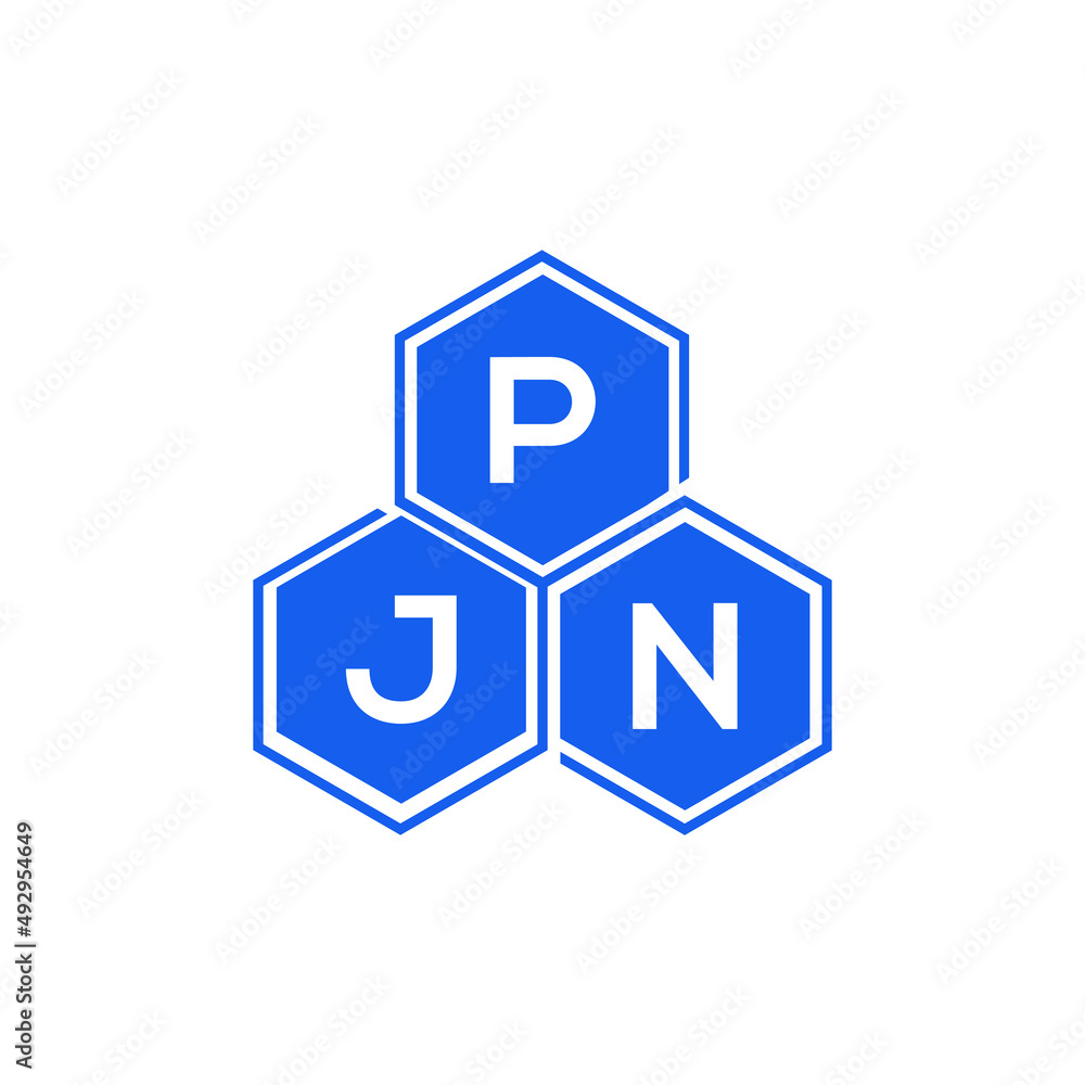PJN letter logo design on White background. PJN creative initials letter logo concept. PJN letter design. PJN letter logo design on White background. PJN creative initials letter logo concept. PJN letter design.