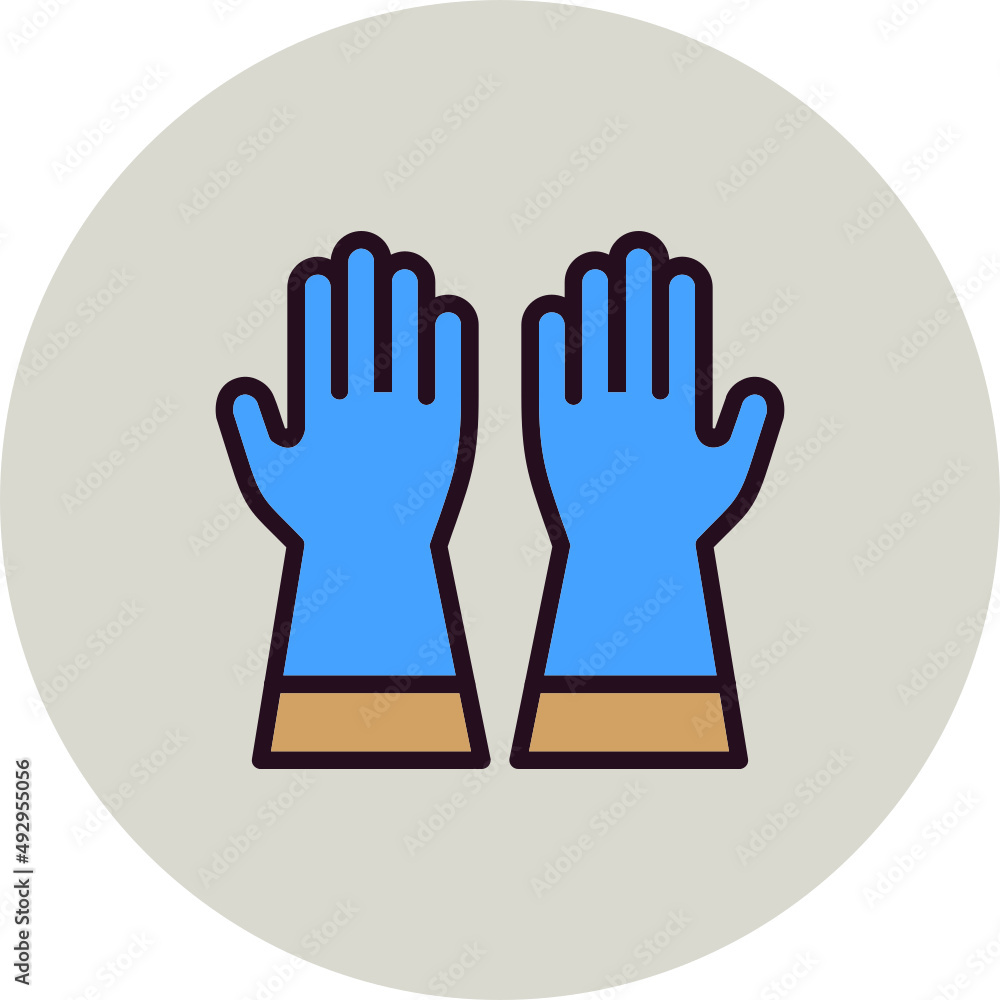 Obraz premium Hand Gloves Icon