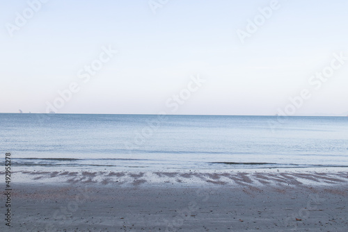 Fototapeta Naklejka Na Ścianę i Meble -  peaceful moment by the sea in the morning