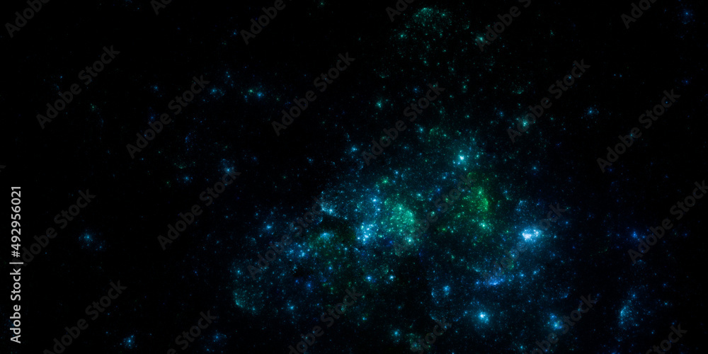 Obraz premium Banner Star field background . Starry outer space background texture . Colorful Starry Night Sky Outer Space background. 3D illustration 