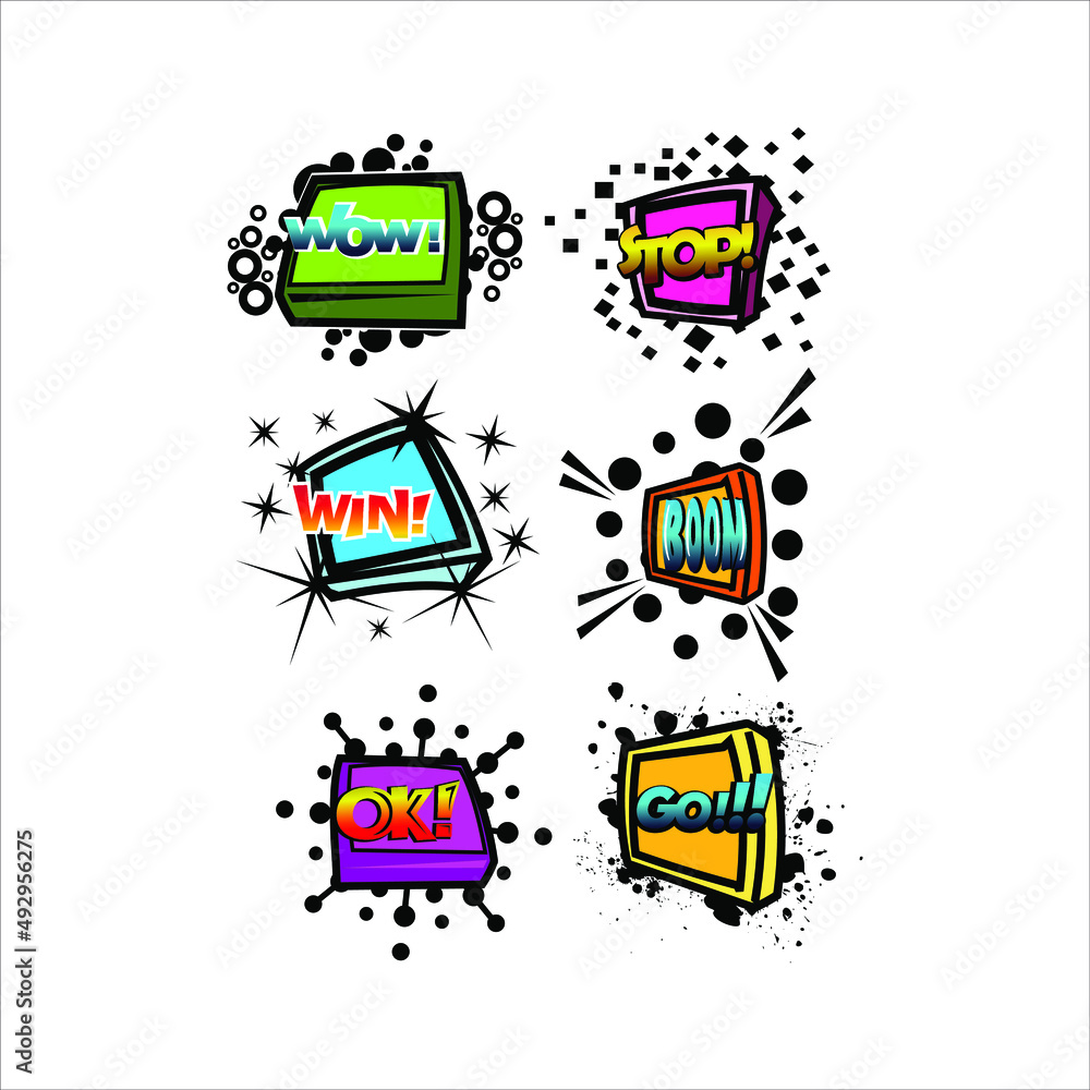 Modern bubble chat box in full color vector