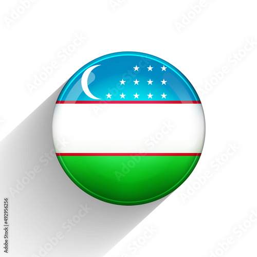 Round icon with flag of Uzbekistan. Glass light ball, sticker, sphere. Uzbek national symbol. Glossy realistic ball, 3D abstract vector illustration. Template big bubble Free Download Round icon with flag of Uzbekistan. Glass light ball, sticker, sphere. Uzbek national symbol. Glossy realistic ball, 3D abstract vector illustration. Template big bubble - GFXLoad