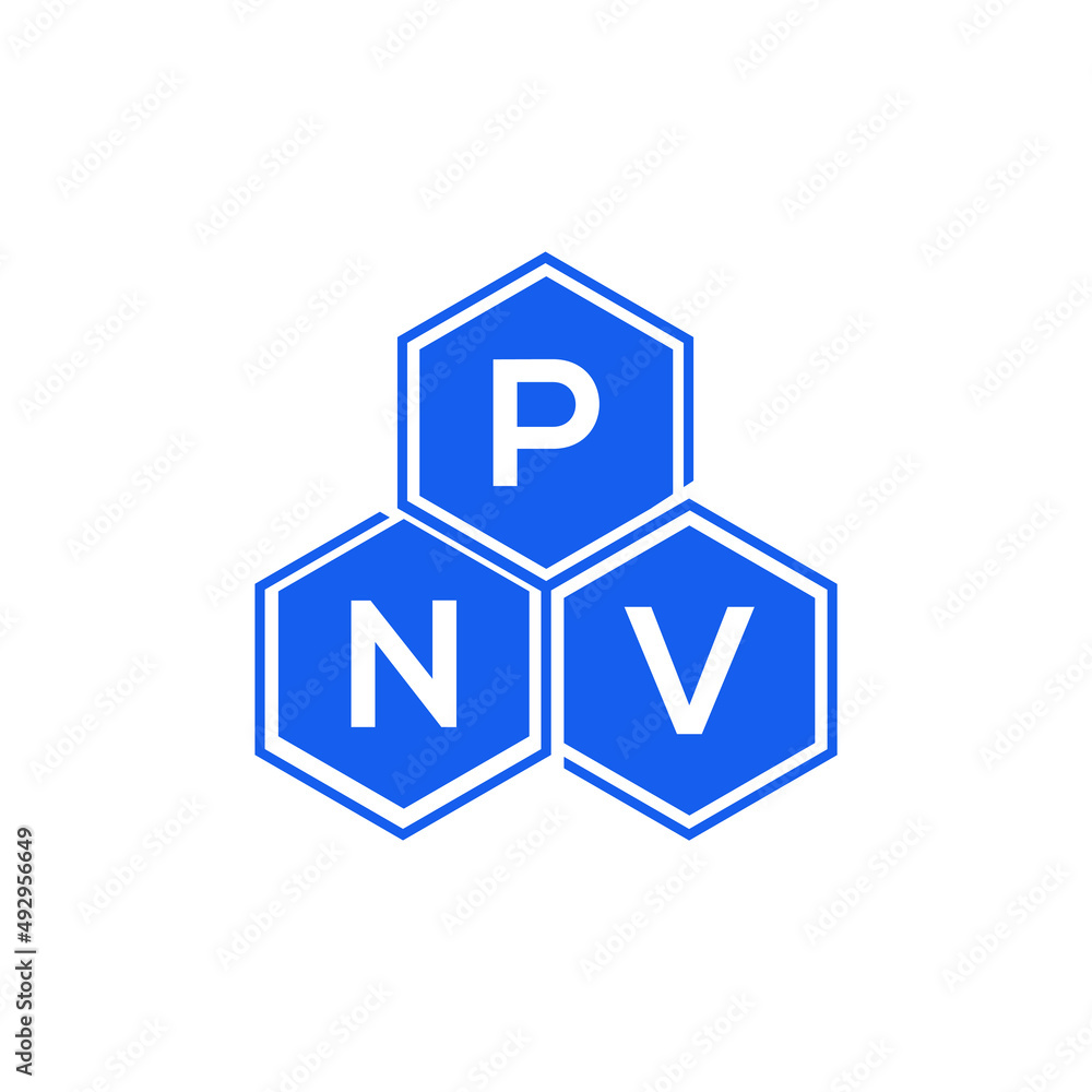 PNV letter logo design on black background. PNV creative initials letter logo concept. PNV letter design. PNV letter logo design on black background. PNV creative initials letter logo concept. PNV letter design.