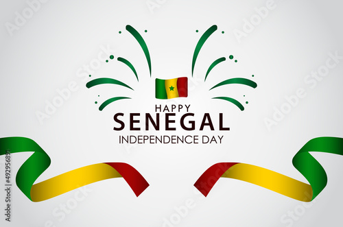 Happy Senegal Independence Day Celebration Vector Template Design Illustration