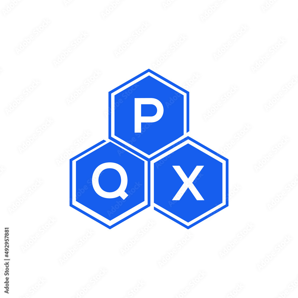 PQX letter logo design on White background. PQX creative initials letter logo concept. PQX letter design. PQX letter logo design on White background. PQX creative initials letter logo concept. PQX letter design.