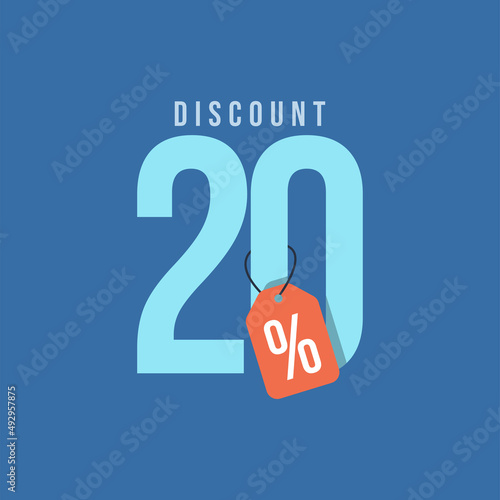 Discount up to 20% off Vector Template Design Illustration