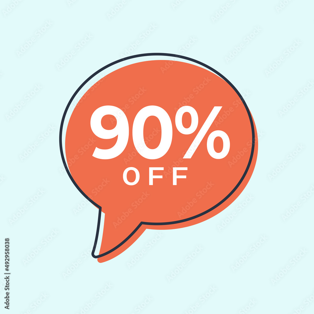 Discount up to 90% off Vector Template Design Illustration Discount up to 90% off Vector Template Design Illustration