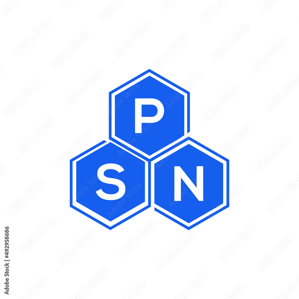 PSN letter logo design on White background. PSN creative initials letter logo concept. PSN letter design. PSN letter logo design on White background. PSN creative initials letter logo concept. PSN letter design.