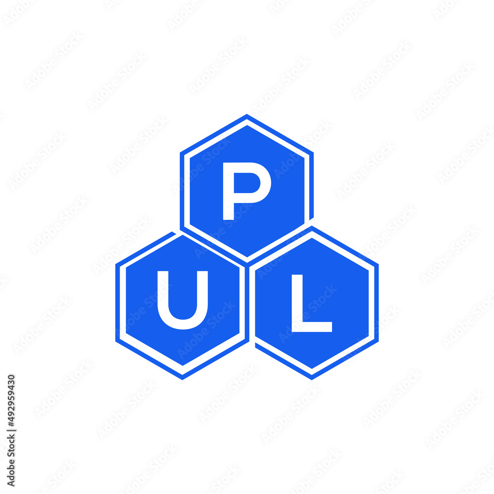 PUL letter logo design on black background. PUL creative initials letter logo concept. PUL letter design. PUL letter logo design on black background. PUL creative initials letter logo concept. PUL letter design.