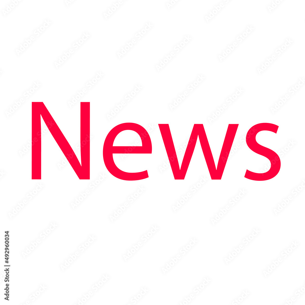 news Isolated icon. Sign of main news on white background