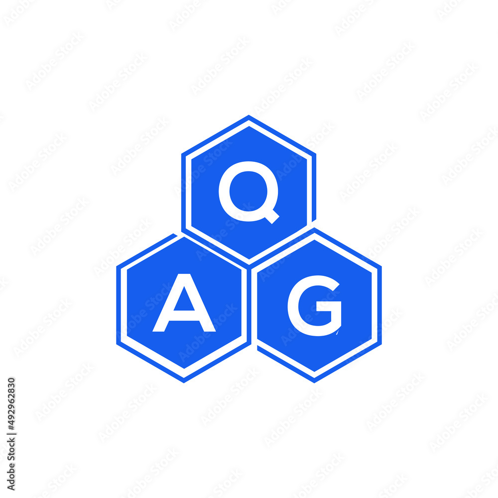 QAG letter logo design on White background. QAG creative initials letter logo concept. QAG letter design. QAG letter logo design on White background. QAG creative initials letter logo concept. QAG letter design.