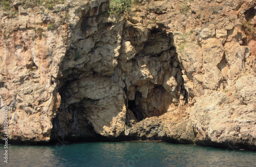 rock in the sea of island