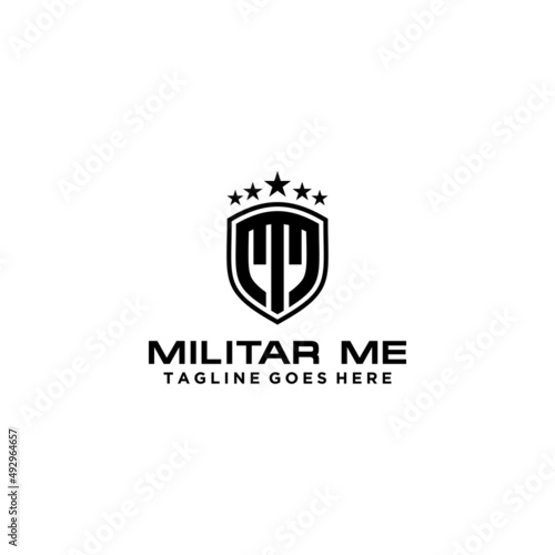 MM initials for military logo