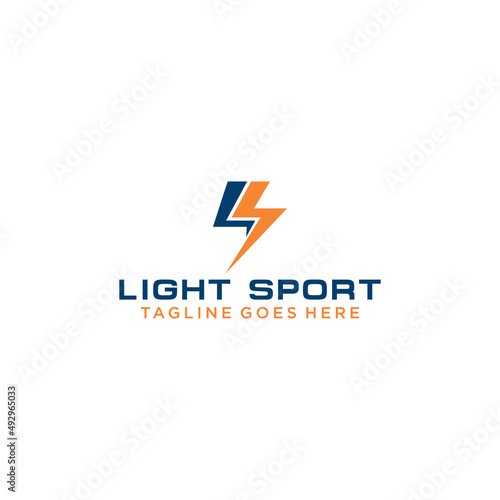 Free Download LS letter initial Lightning and electric logo sign design - GFXLoad