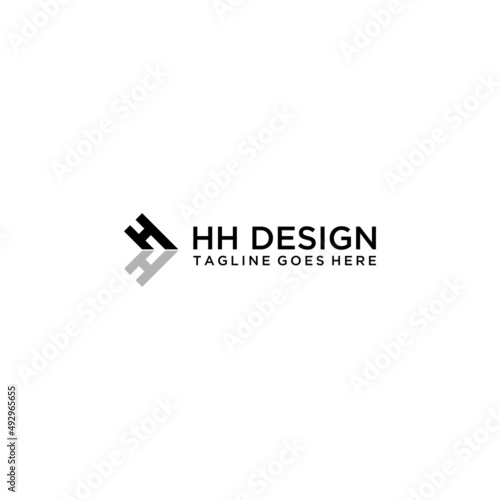 HH letters for the initials of your company logo design
