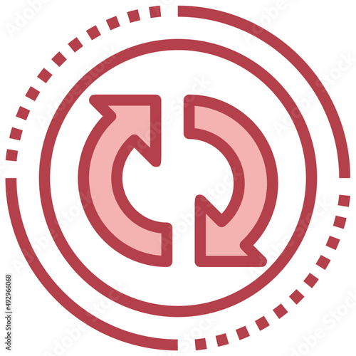 EXCHANGE red line icon,linear,outline,graphic,illustration