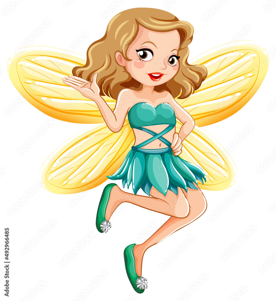 Beauty fairy on a white background Beauty fairy on a white background