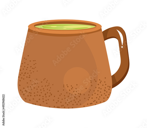 clay teacup utensil