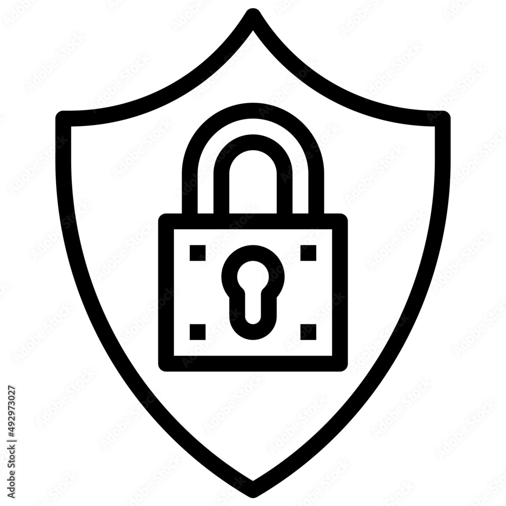 SHIELD line icon,linear,,graphic,illustration SHIELD line icon,linear,,graphic,illustration