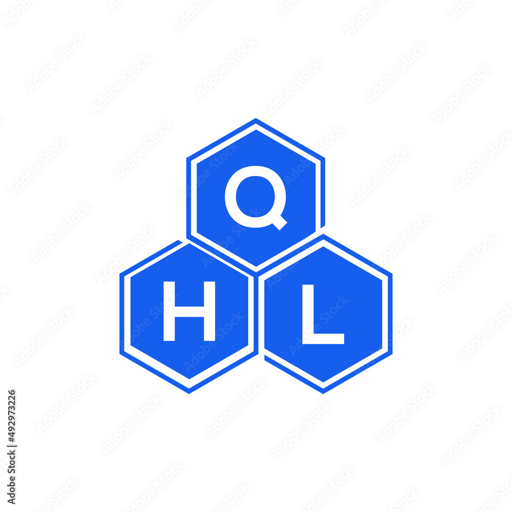 QHL letter logo design on black background. QHL creative initials letter logo concept. QHL letter design. QHL letter logo design on black background. QHL creative initials letter logo concept. QHL letter design.