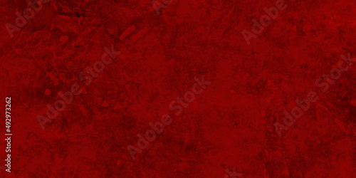 Red wall background tuxture Abstract grunge red and black colors background. Vintage wall with peeling plaster old texture background. Scary red wall for background. red wall scratches.	
