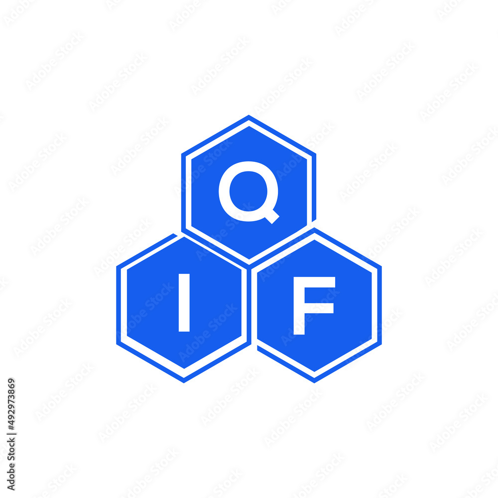 QIF letter logo design on black background. QIF creative initials letter logo concept. QIF letter design. QIF letter logo design on black background. QIF creative initials letter logo concept. QIF letter design.