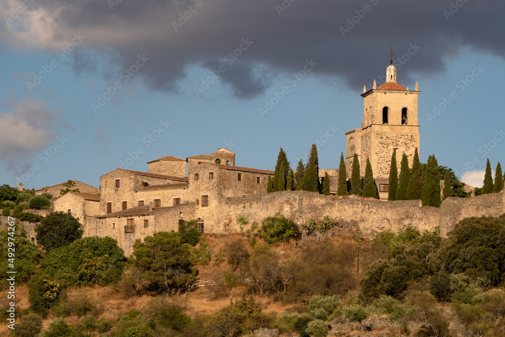 View of the medieval village of Trujillo. Caceres, Spain.