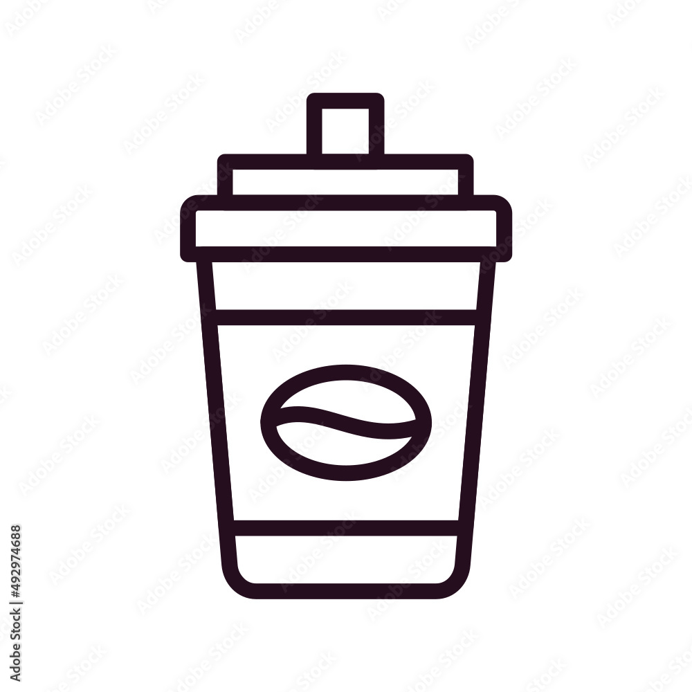 Disposable coffee cup Icon