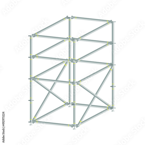 scaffolding on a white background.