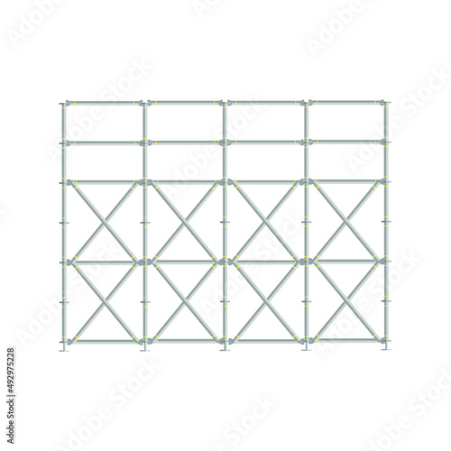 scaffolding on a white background. photo