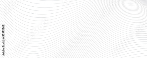 White background with wavy lines and copy space