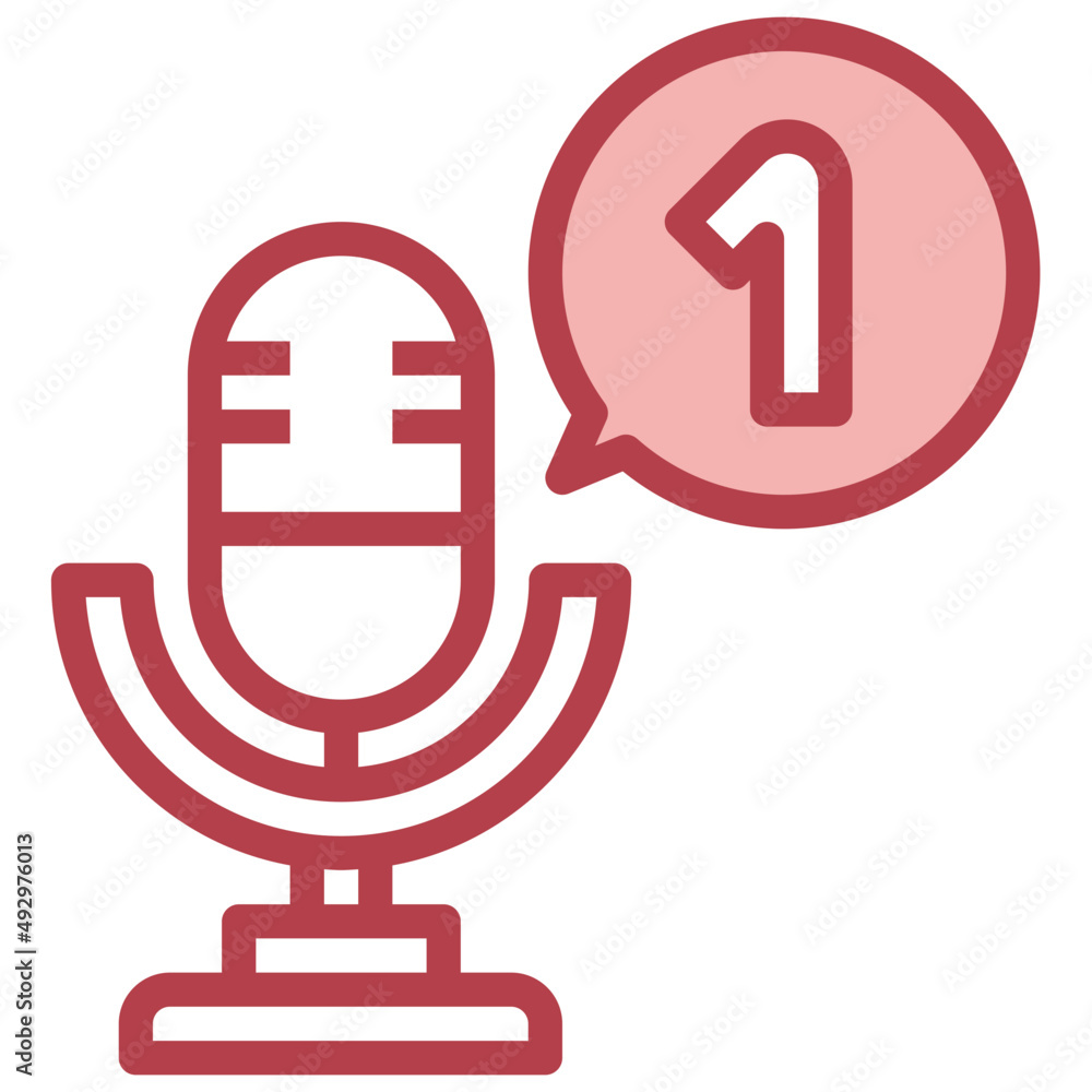 podcast red line icon,linear,outline,graphic,illustration podcast red line icon,linear,outline,graphic,illustration
