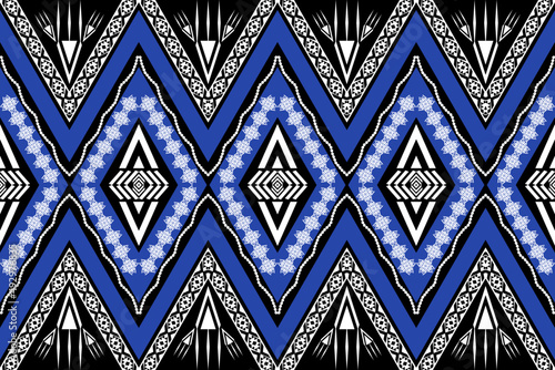 Geometric ethnic oriental traditional pattern.Figure tribal embroidery style.Design for wallpaper,clothing,wrapping,fabric,vector illustration